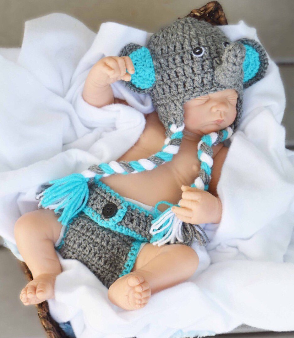 teal elephant outfit baby elephant outfit crochet elephant