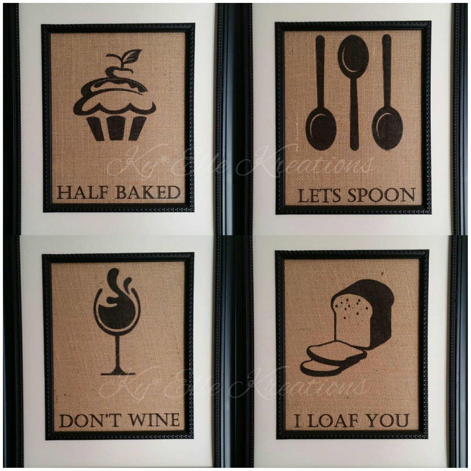 Kitchen Pun Print Set Kitchen Decor Kitchen Pun Print