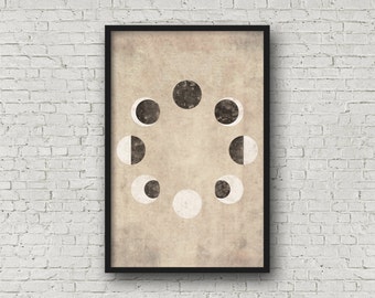 Moon Wall Art moon print moon phases moon wall art moon poster moon art Moon Wall Art moon print moon phases moon wall art moon poster moon art