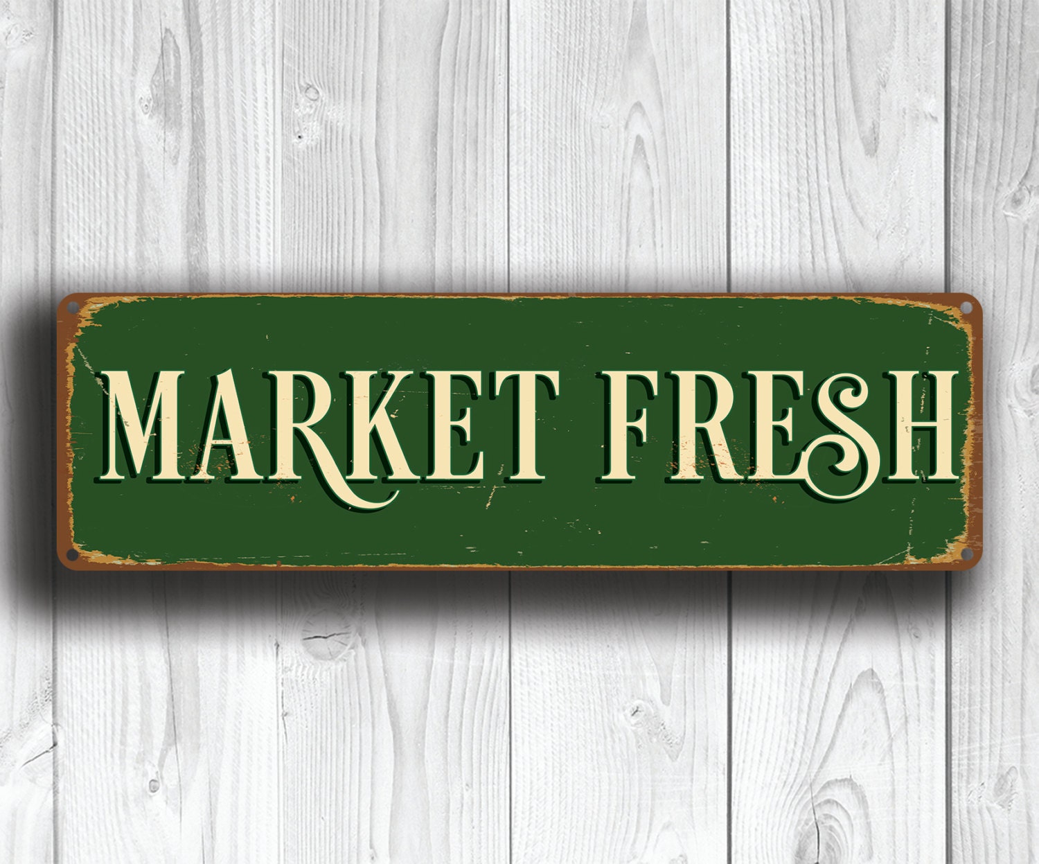 MARKET FRESH SIGN Market Fresh Signs Vintage style Market