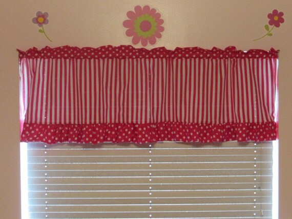 Girls nursery curtains / multiple prints / create your own valance / ruffle valance