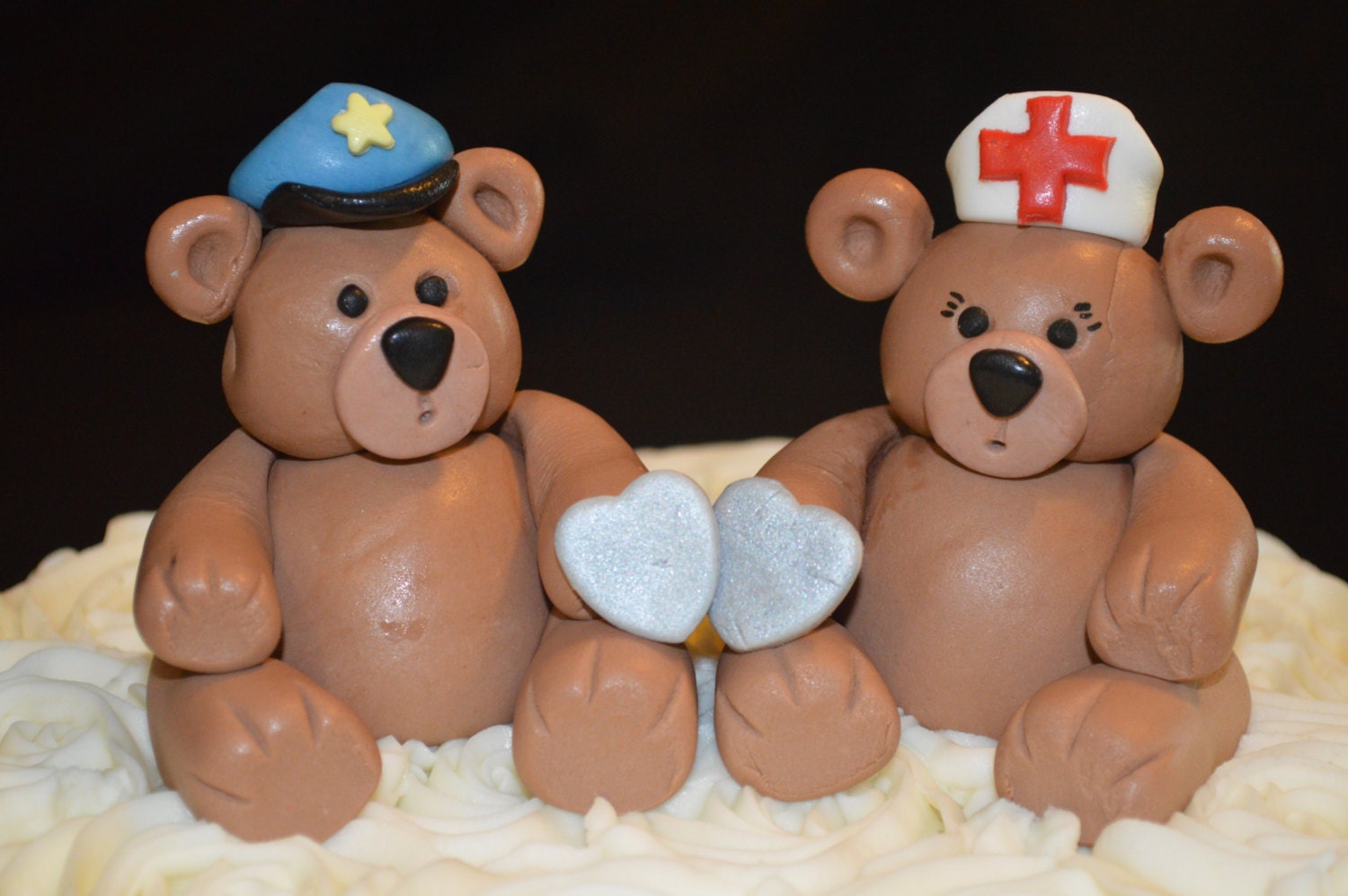 Fondant Bear Cake Topper Fondant Bride and Groom Cake Topper