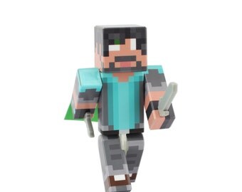 Cool Beard Guy - 4" Action Figure Toy, Plastic Craft by EnderToys