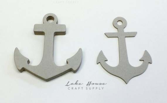 Anchor Shape Cut Outs. Chipboard Anchor Shapes. Nautical