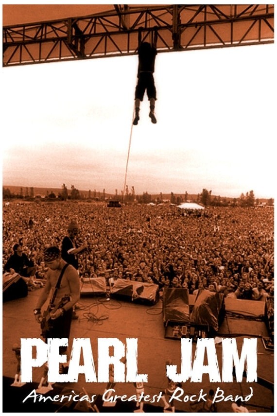 PEARL JAM America's Greatest Rock Band eddie by POSTERALLEY