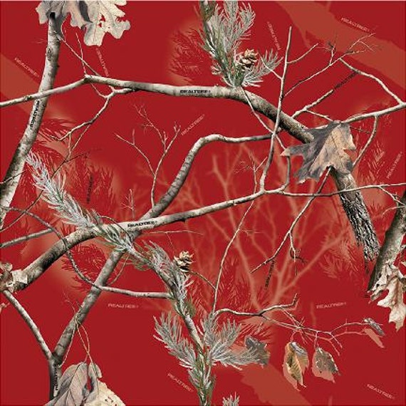 Realtree RED Camo air release wrap/stripe vinyl Decal Graphic