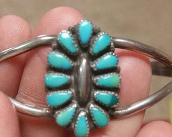 Sterling silver turquoise cuff bracelet