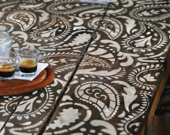 TAJ MAHAL Indian Furniture Wall Craft Stencil - Paisley Stencil - TA002