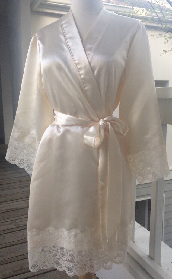 mother of the bride satin robe