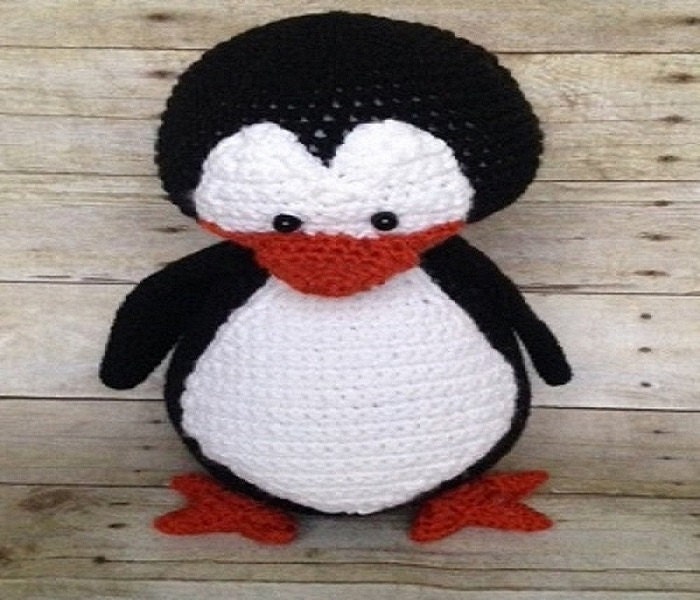 Crochet Pattern-Stuffed Penguin/Penguin/Crochet Penguin