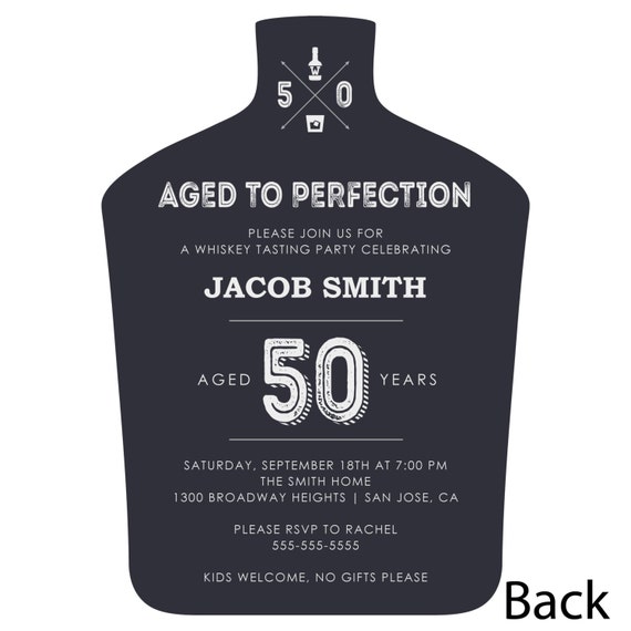 50th Milestone Birthday Aged to Perfection by BigDotOfHappiness