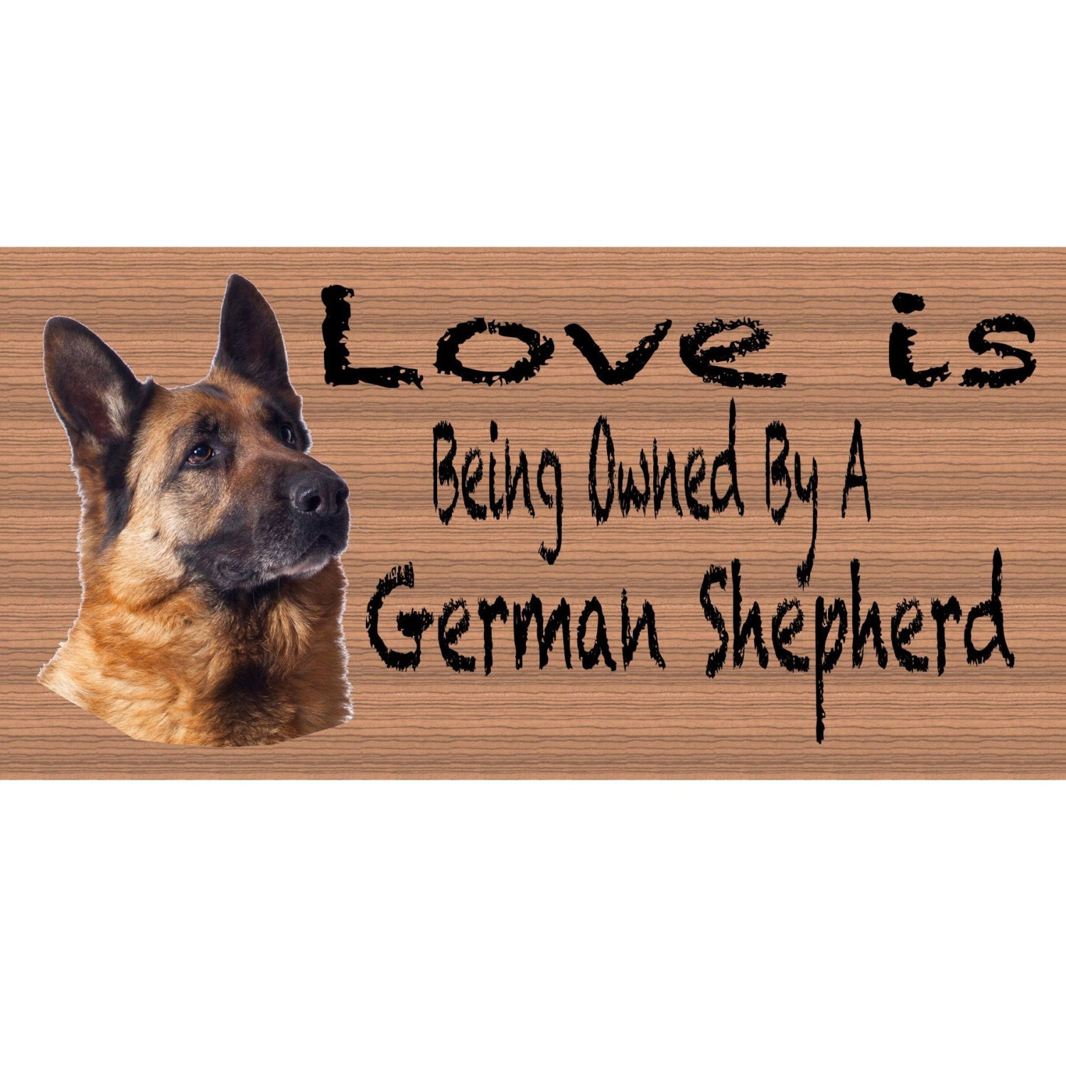 German Shepherd Wood Signs German Shepherd sign German