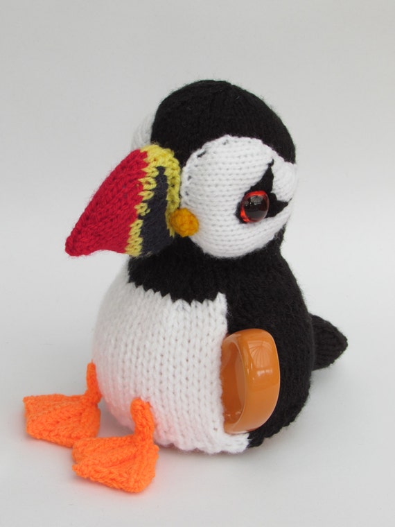 Puffin Tea Cosy Knitting Pattern from TeaCosyFolk on Etsy Studio