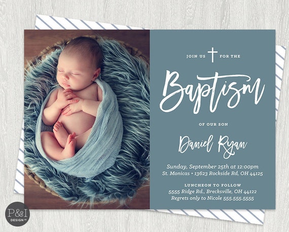 Baptism Invitations For Boys 3