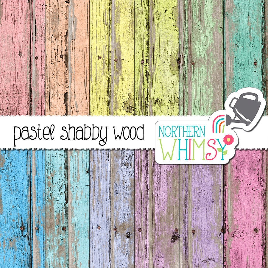 Download Distressed Wood Digital Paper pastel peeling paint digital