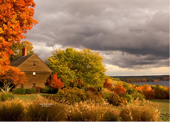 Fall Waters Farm Manchaug Lake Sutton MA New by TinyLeafDesigns1