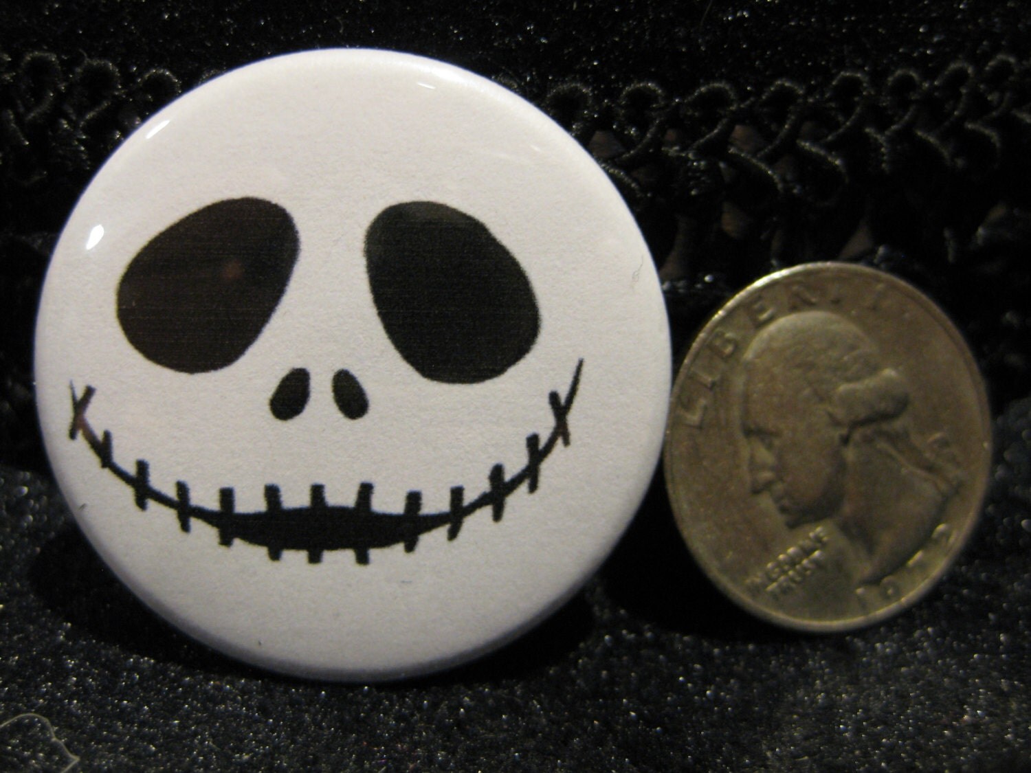 Jack Skellington pin button pinback nightmare before