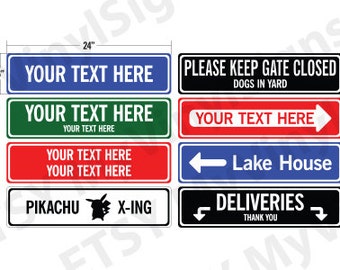Custom Metal Sign: Metal Street Sign - Custom Street Sign