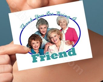 Funny Birthday Card | The Golden Girls Card | anniversary bday congratulations wedding I love you pop culture blank friendship boyfriend