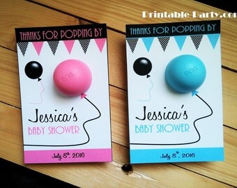 Printable Eos Lip Balm Baby Shower Balloon Favor