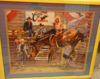 COWBOY Rodeo Poster Texas Cowboy Reunion 1930 Vintage Poster