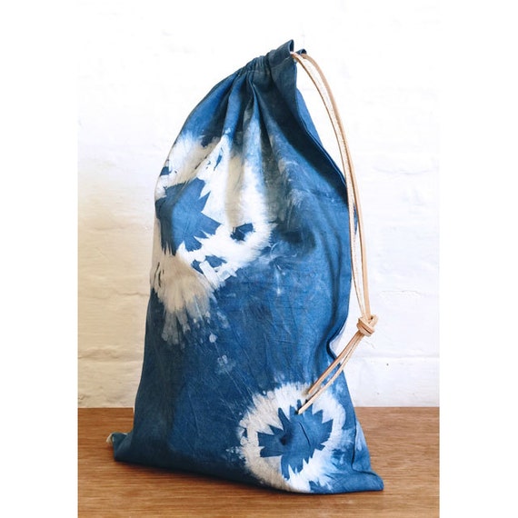 indigo behati drawstring satin mini