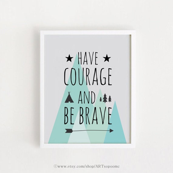 baby boy quotes sayings printable nursery art poster courage