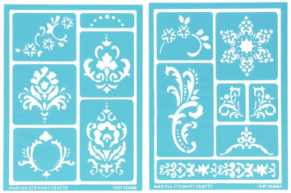 pretty borders 7 designs adhesive template stencil adult