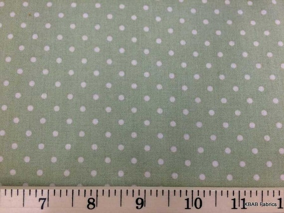sage green polka dots