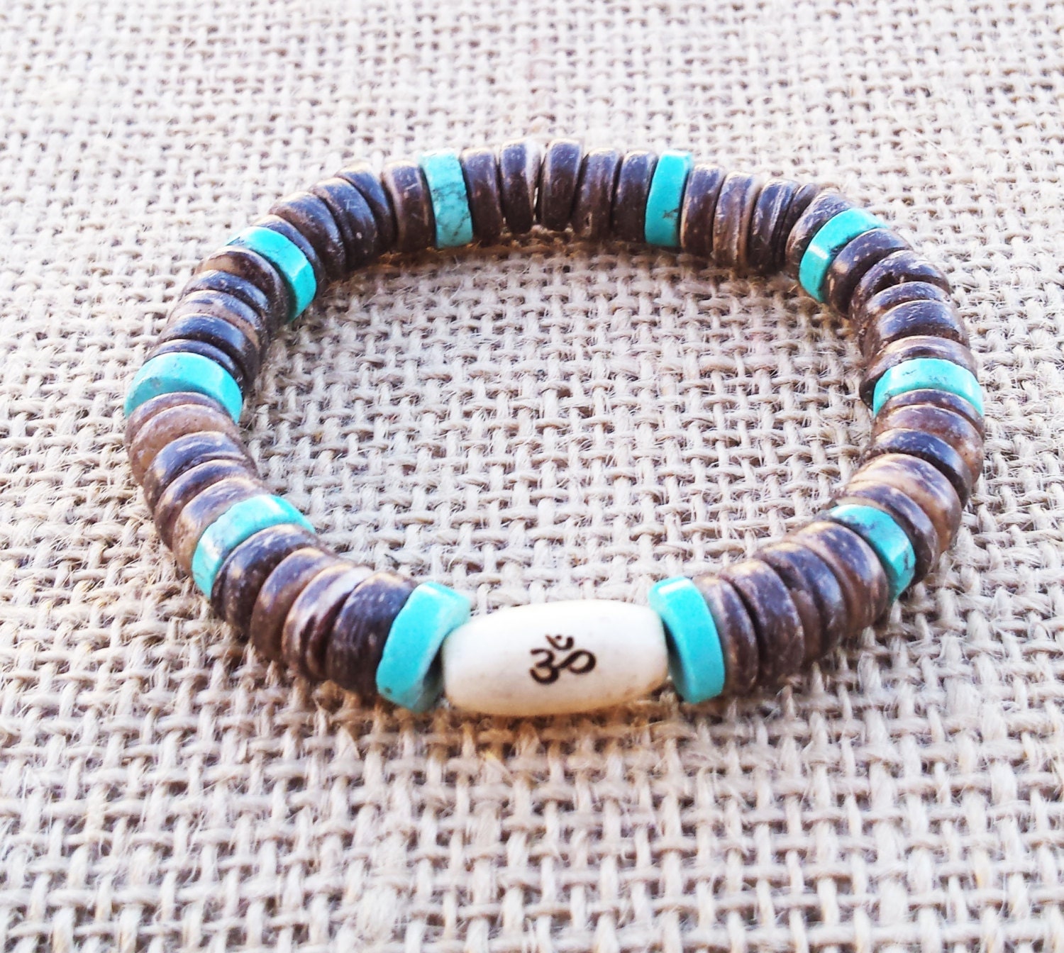 Men's Surfer Bracelet Summer Men Jewelry Coconut Beaded