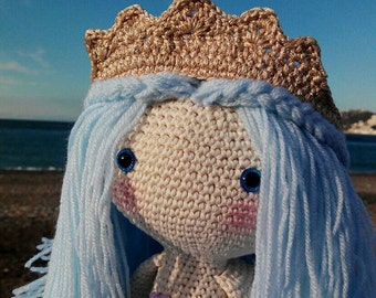 Doll Mermaid, siren amigurumi, Lalylala, infant gift, crochet, mermaid, mermaid doll, amigurumi mermaid siren