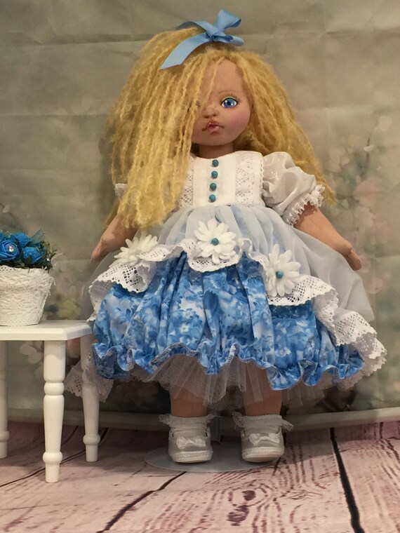 Items similar to Helen , Soft Sculpture Doll, Cloth Doll, Handmade Doll
