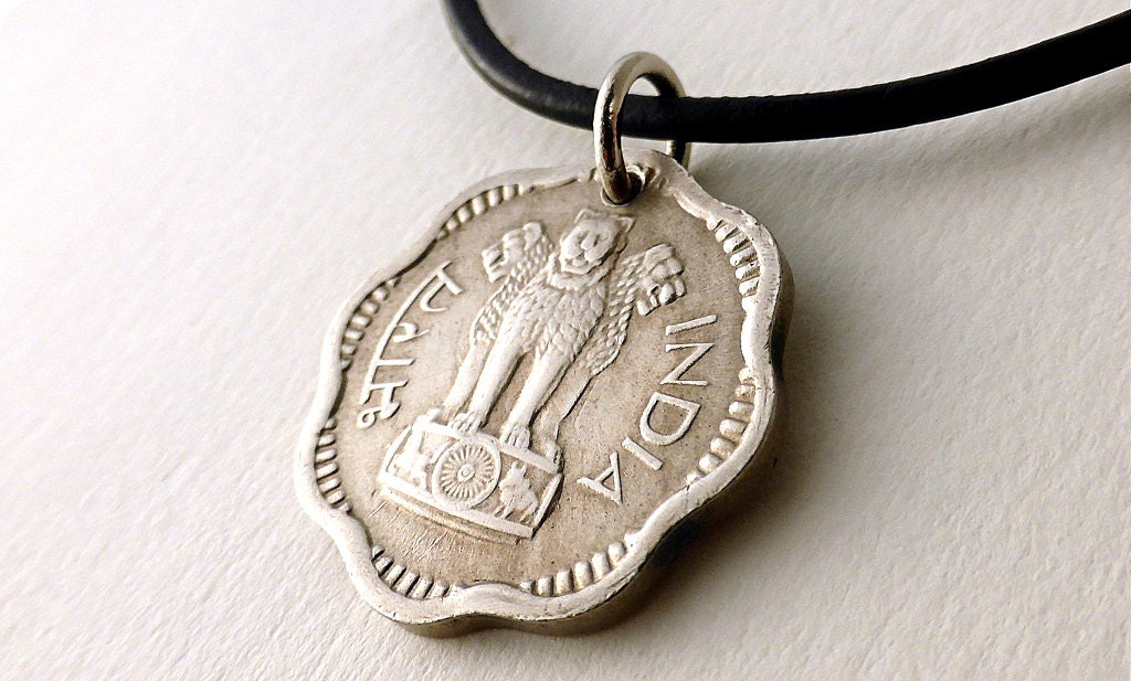 Indian Coin necklace Coin jewelry Hindu necklace Buddhist