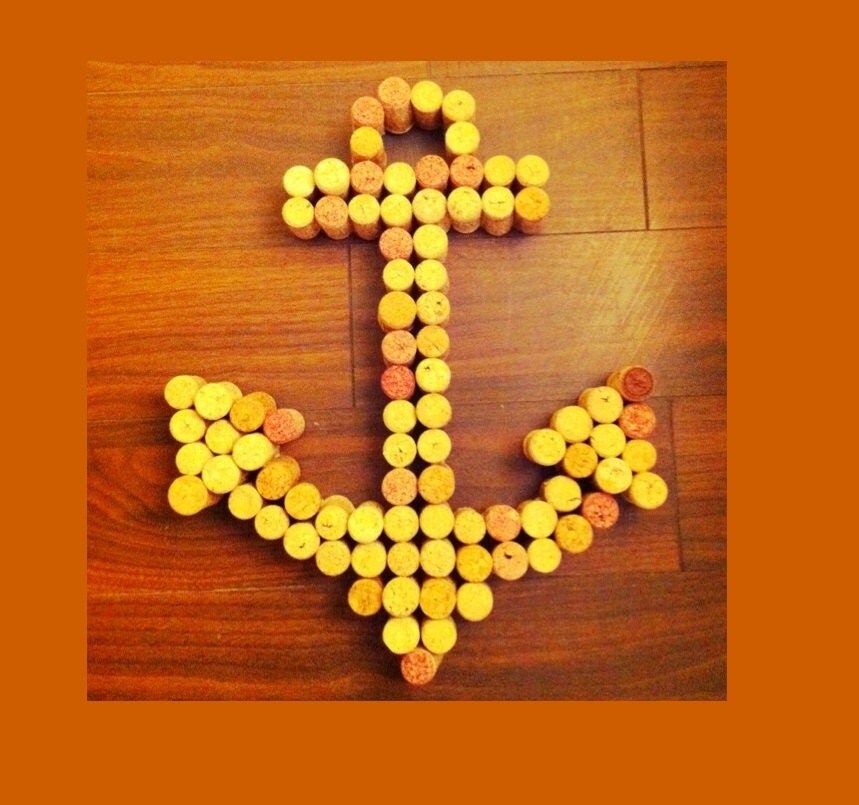 Wine Cork Nautical Anchor