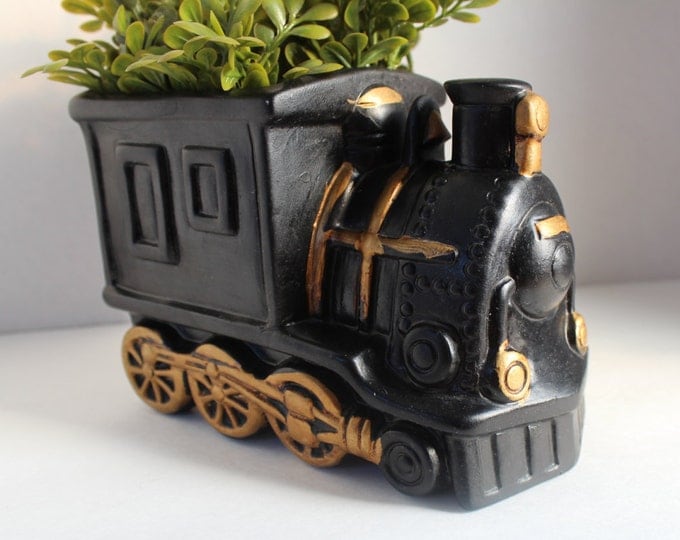 Planter, Flower Pot, Train