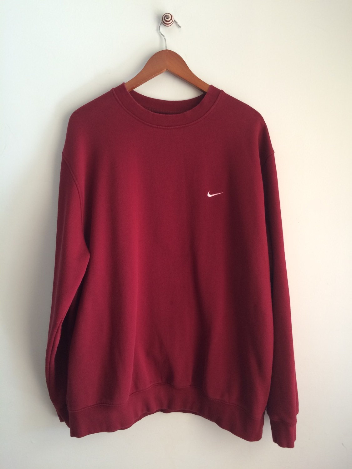 burgundy nike sweater women's