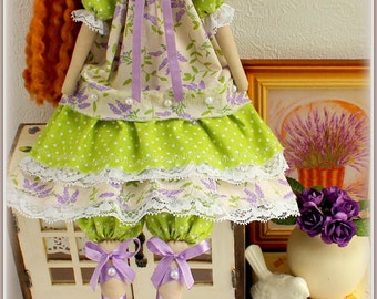 Lavender Tilda Doll -fabric doll-Cloth doll rag doll-stuffed doll-подарок для женщины soft doll-тряпичная кукла тильда handmade doll