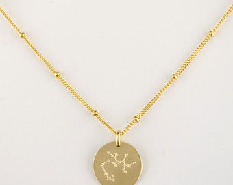 Constellation necklace, Zodiac Jewelry, Astrology Zodiac necklace, libra, virgo, scorpio, sagittarius, capricorn necklace, mothers day gift
