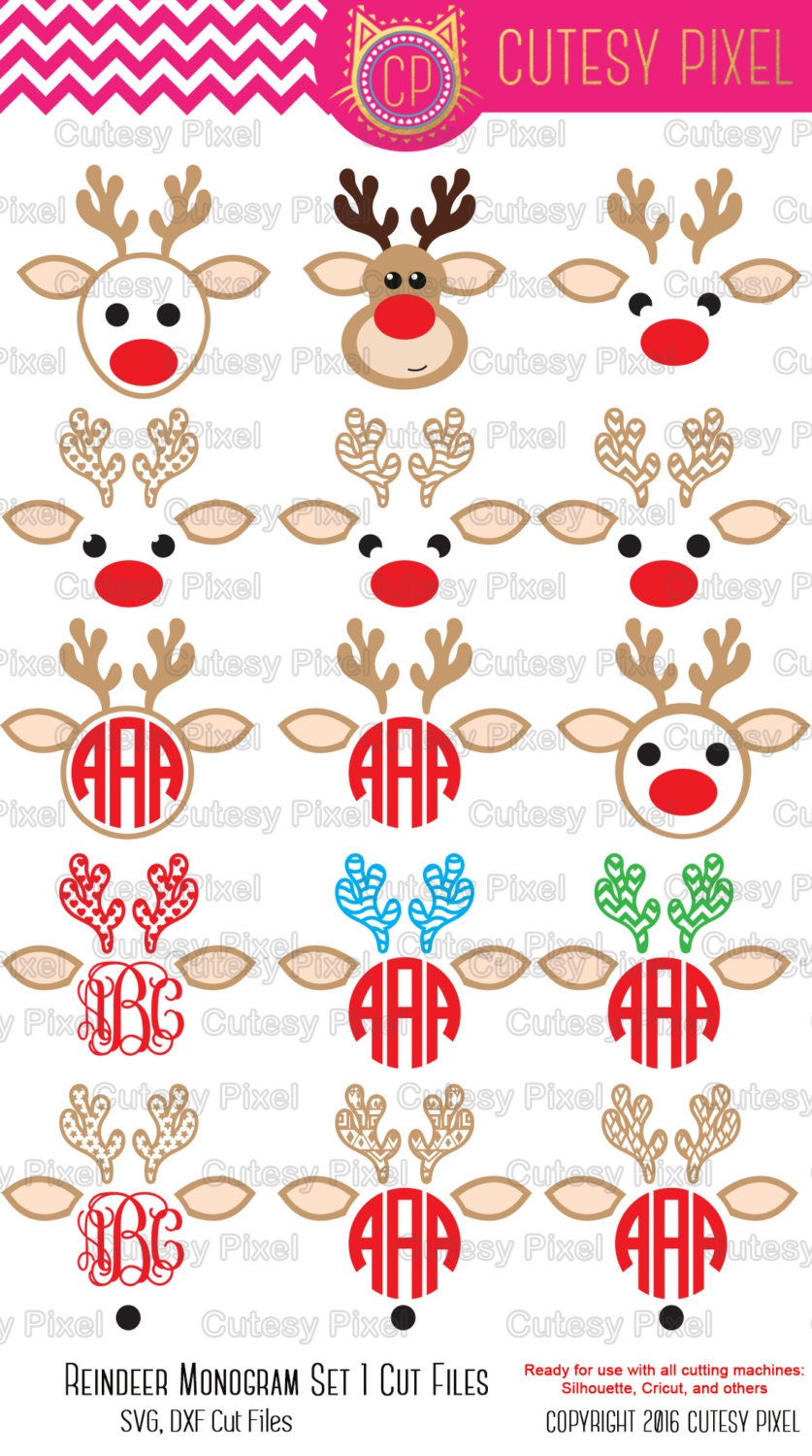 Download Reindeer cricut projects Svg cutting file svg by CutesyPixel