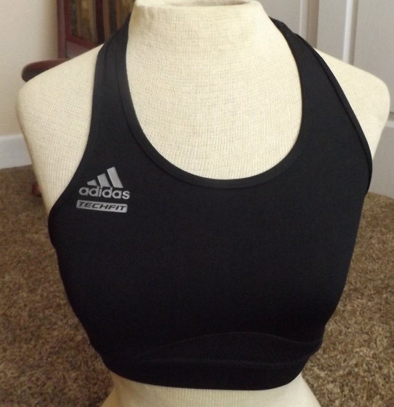 Black Adidas Sports Bra Training Workout Exercise Yoga