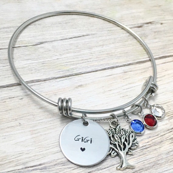 Gigi Bracelet Gift For Gigi Great Grandma Jewelry Stamped