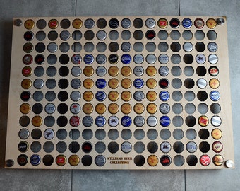 Large Square Beer Cap Display For 190 Bottle Caps Large Square Beer Cap Display For 190 Bottle Caps