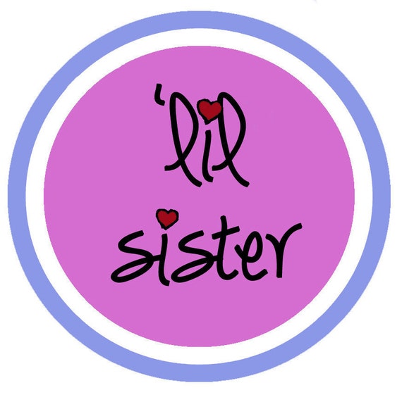 Little Sister Sticker little Sister gift birth announcement