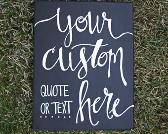 Hand Lettered Canvas, Custom Quote Canvas, Custom Sign, Personalized Wall Art, Canvas Wall Art, Lettered Canvas Art, Chalkboard Style Sign