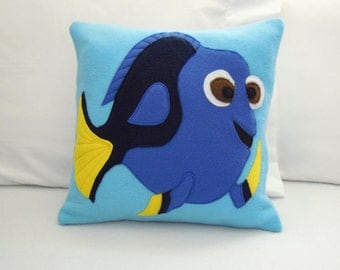 Dory Fleece Throw Pillow, Finding Dory