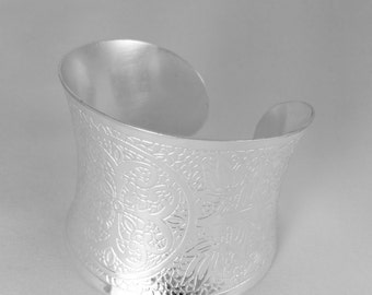 Cuff bracelet , Silver cuff bracelet, Silver cuff, Silver bracelet , Silver jewelry, Statement bracelet, Gift for her
