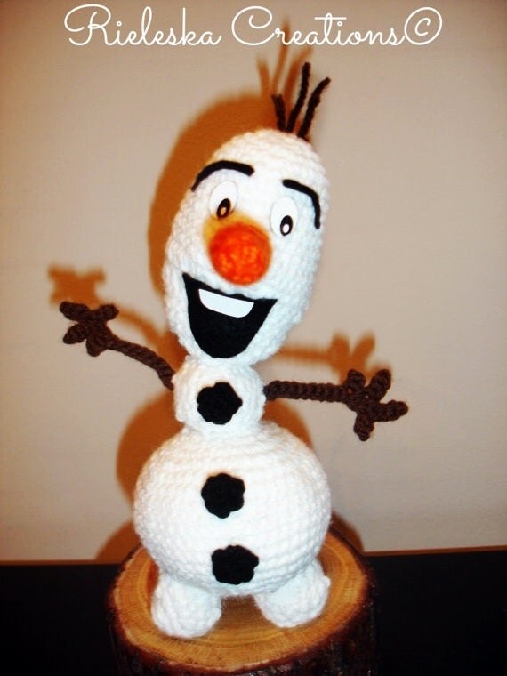 Crochet pattern pdf Olaf the snowman From by Rieles on Etsy