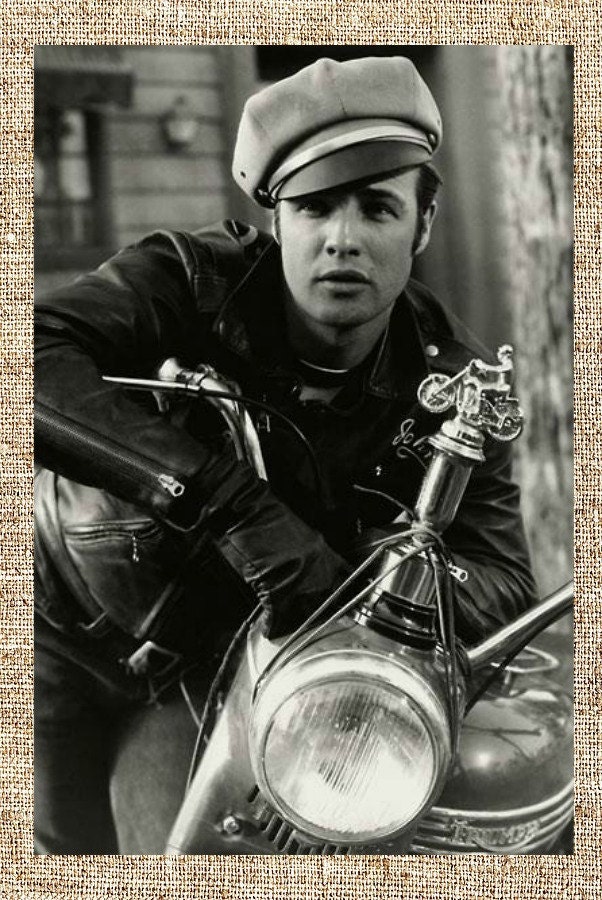 Marlon Brando photograph black and white photo print