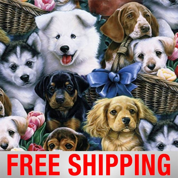 Fleece Fabric Dog Puppy Style 4002 60 Wide Free Shipping