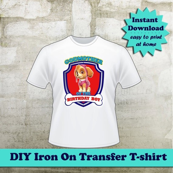 Diy Printable Iron On Transfers | diy paw patrol iron on transfer t shirt for by Diy Printable Iron On Transfers | diy paw patrol iron on transfer t shirt for by